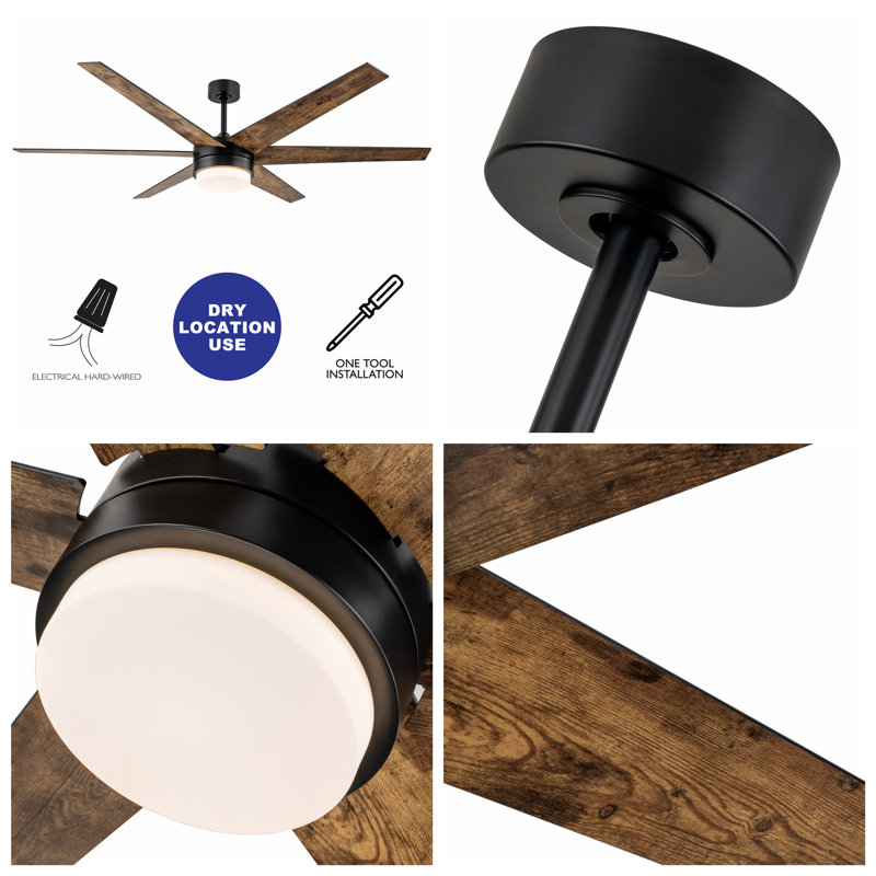 Trent Austin Design® Chamlee 70'' 6-Blade DC Ceiling Fan
